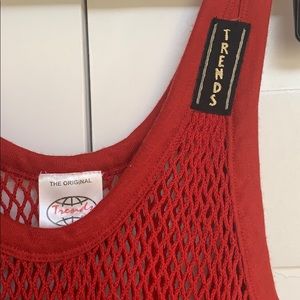 Vintage Mesh Red Tank Top (Like New)